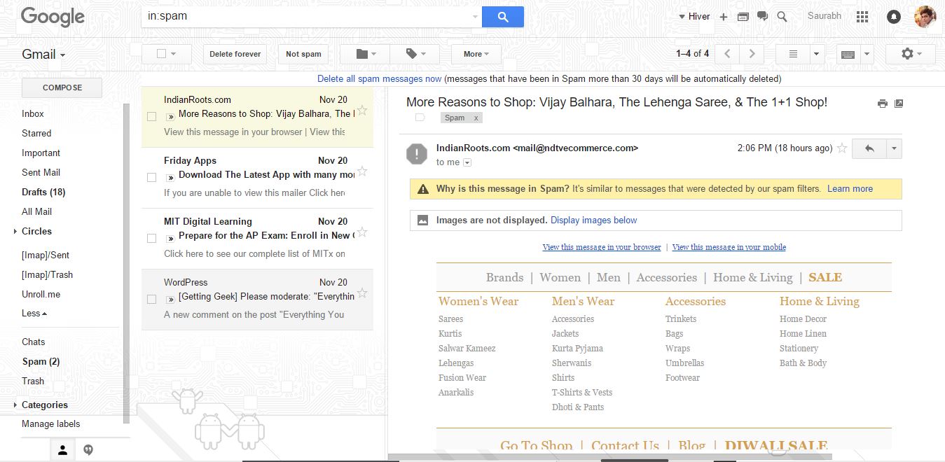 preview pane in gmail