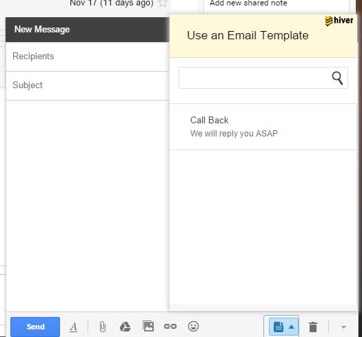 shared email templates