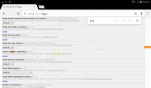 disable pull to refresh on google chrome for android 3