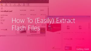 how to extract flash files